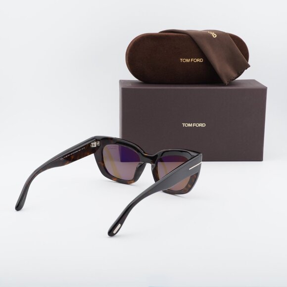 Tom Ford Athena FT1190 52H Cat Eye Sunglasses - Havana\\Brown Polarized